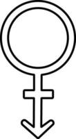 Transgender sign or symbol. vector