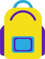 Flat style bag icon. vector