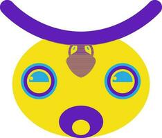 Flat style caterpie icon. vector