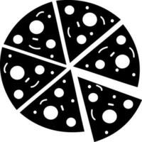Vector pizza sign or symbol in flat style.