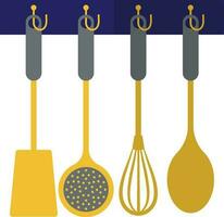 Kitchenware tools sets icon. vector