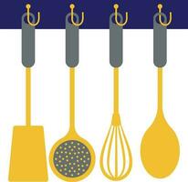 Kitchenware tools sets icon. vector