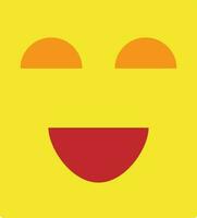 Illustration of a yellow mask. vector