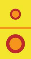 Yellow and red speaker in flat style. vector