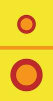 Yellow and red speaker in flat style. vector