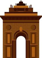 India Gate in new delhi. vector