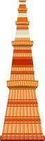 Qutub Minar tower in New Delhi. vector