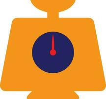 Illustration of a weight scale. vector