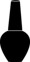 Illustration of nail polish icon in black style. vector