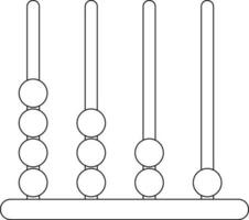 Black line art illustration of adjustment levels. vector