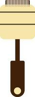 Cooking spoon in brown color. vector