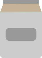 Illustration of a jar in gray color. vector