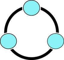 Network group in flat style. vector