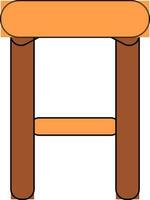 Illustration of color stool icon for sitting concept. vector