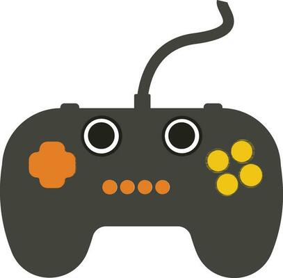 Game controller in flat style.