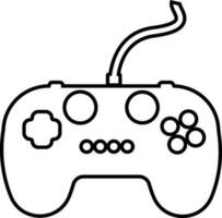 Game controller in flat style. vector