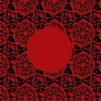 Floral abstract design background in maroon. Space for your text. vector