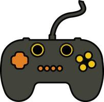 Game controller in flat style. vector