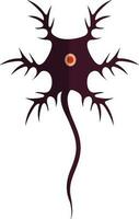 Symbol of neuron system for human body in isolated. vector