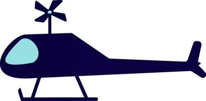 Helicopter icon design in half shadow for luxury concept. vector