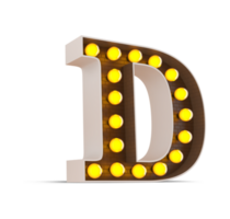 3d alphabet with light bulb. png