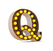 3d alphabet with light bulb. png