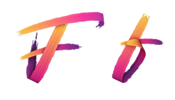 3d Alphabet Kalligraphie Öl Farbe Stil, 3d Rendern png