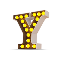 3d alphabet with light bulb. png