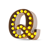 3d alphabet with light bulb. png