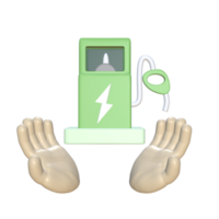 3d icono energía elementos mínimo nuevo png