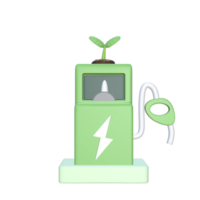 3d icono energía elementos mínimo nuevo png