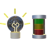 3D icon energy elements minimal new png