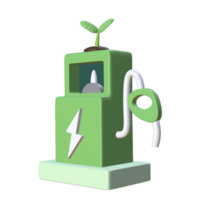 3d icono energía elementos mínimo nuevo png