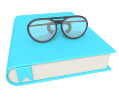 Glasses and books png