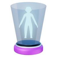 3d Illustration von Mensch Hologramm png