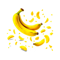 Banana frutta png ai generativo