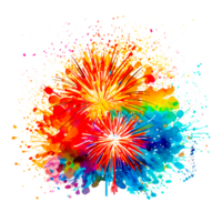 Firework isolated celebration and happy time png