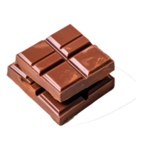 dunkel Schokolade Riegel isoliert png ai generativ