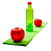 flaska av juice äpple isolerat png ai generativ