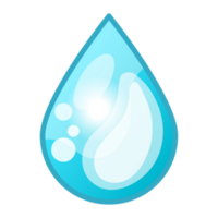 dessin animé bleu l'eau laissez tomber png