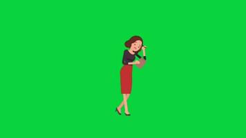 Office animation green screen video