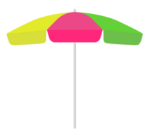 Colorful beach umbrella png