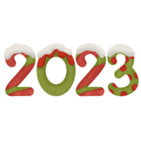 jaar 2023 Kerstmis patroon png