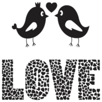 Love Birds Heart Love png