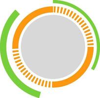 Abstract circular frame design. vector