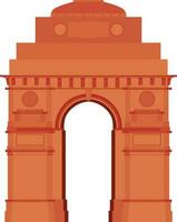 Illustration of India Gate. vector