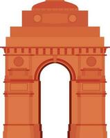 ilustración de India puerta. vector