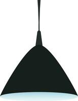 Illustration of modern hanging lamp. vector