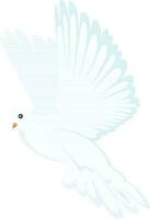 Beautiful illustration of flying dove bird. vector