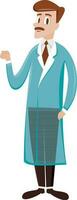 Character of a young man in formal dress. vector